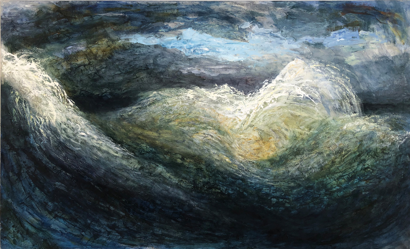 Michael Franke Polyphloisboio Thalasses Olio su tela 2016 145 x 235 cm bassa risoluzione copia